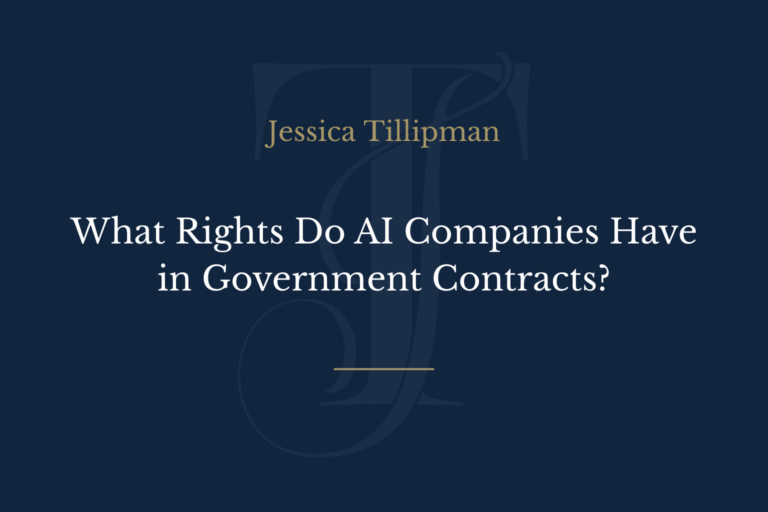 What Rights Do AI Companies Have in Government Contracts?